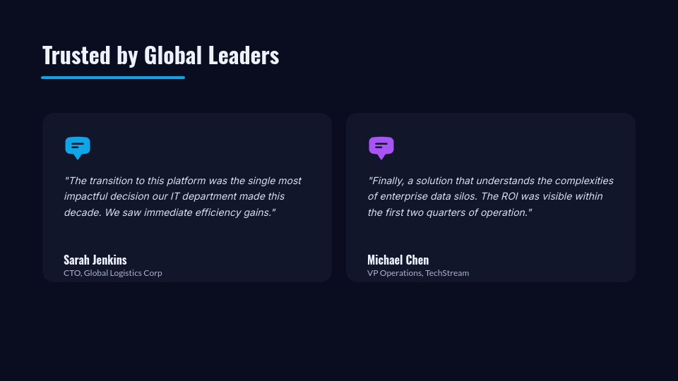 Executive B2B Product Value Proposition