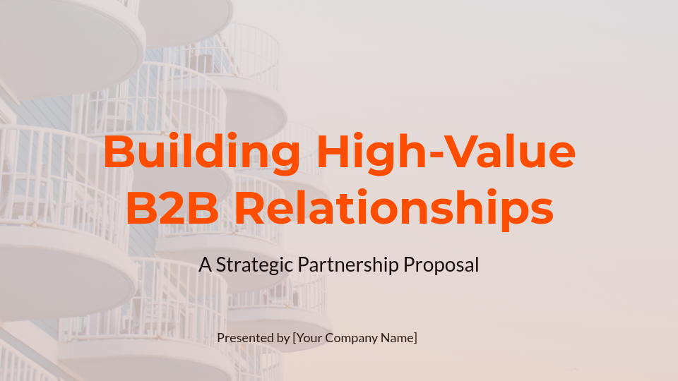 Strategic B2B Partnership Growth Deck