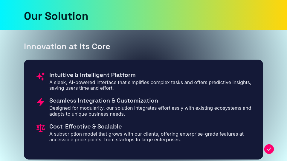 Tech Disruptor Investor Deck