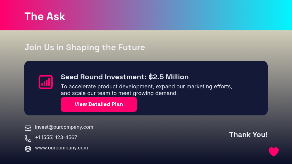 Tech Disruptor Investor Deck