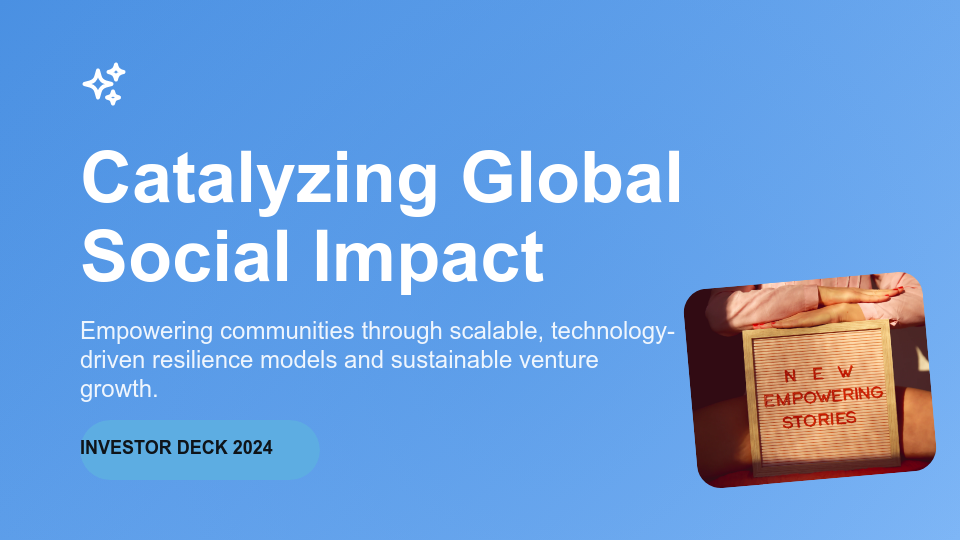 Social Impact Startup Growth Deck