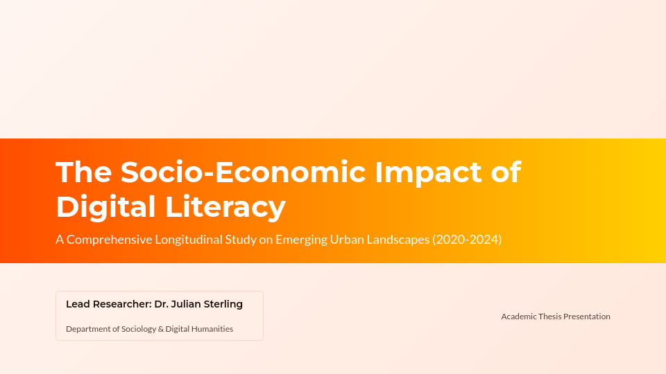 Academic Research Thesis Deck