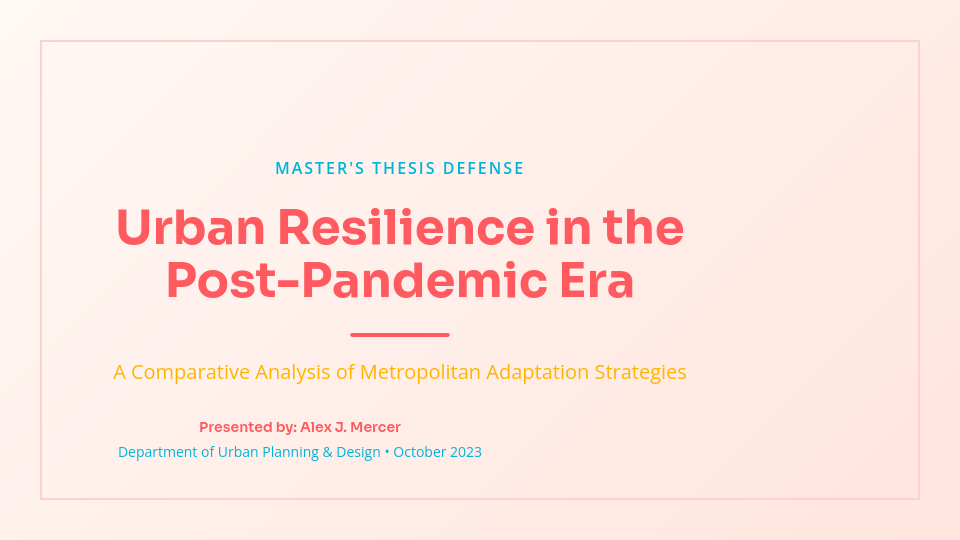 Academic Research Findings & Thesis Defense