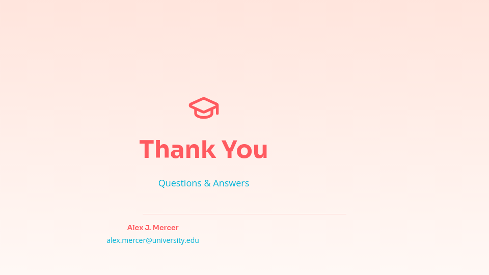 Academic Research Findings & Thesis Defense