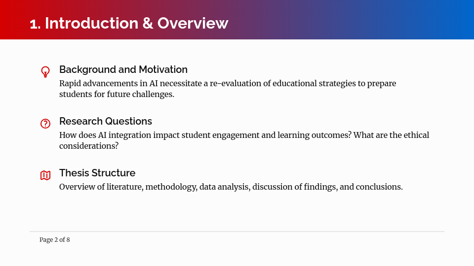 Academic Research Thesis Defense