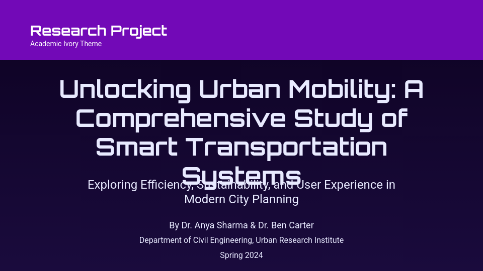 Academic Research Findings Report