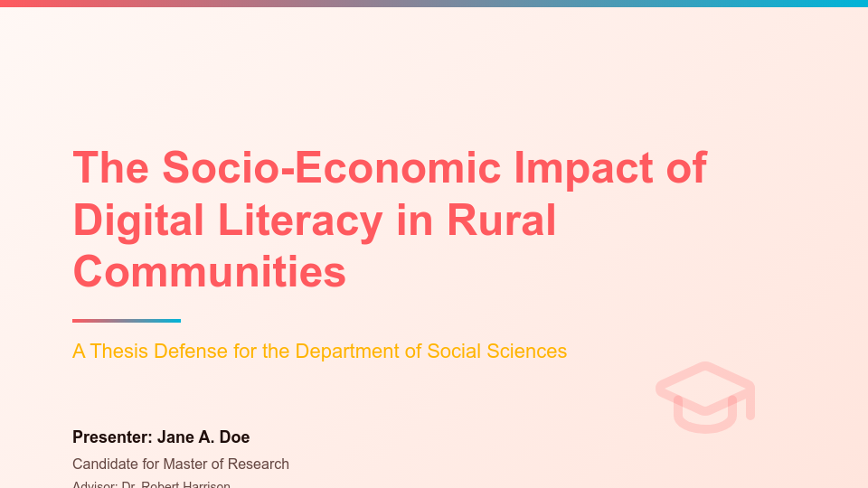 Academic Research Thesis Showcase