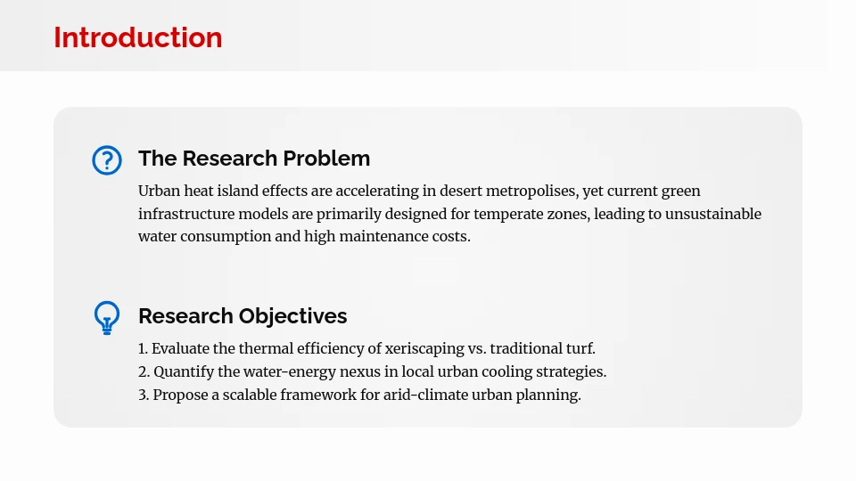 Academic Research Thesis Defense