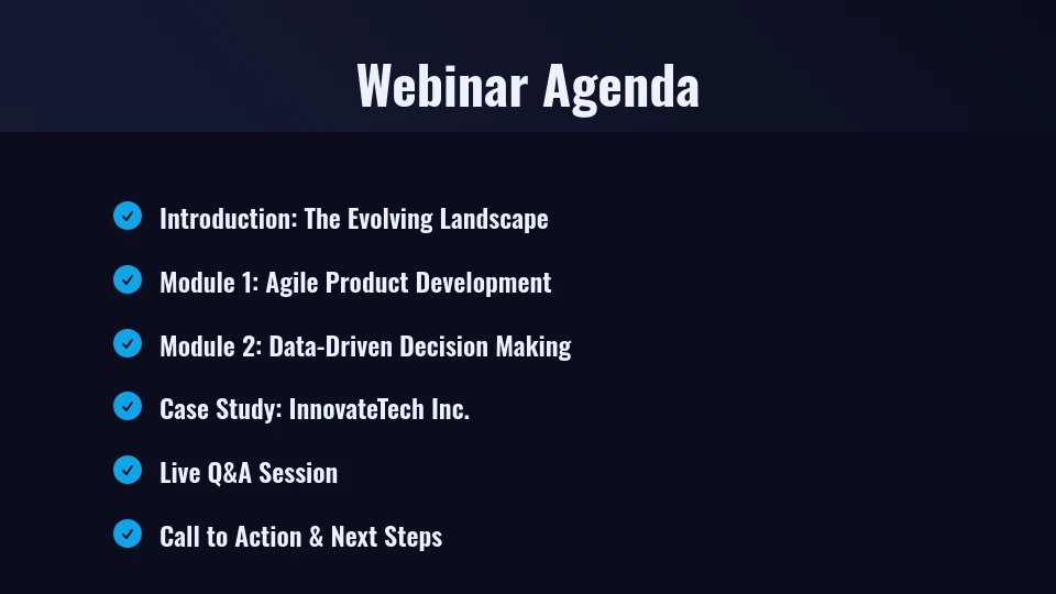 Interactive Masterclass Webinar Series