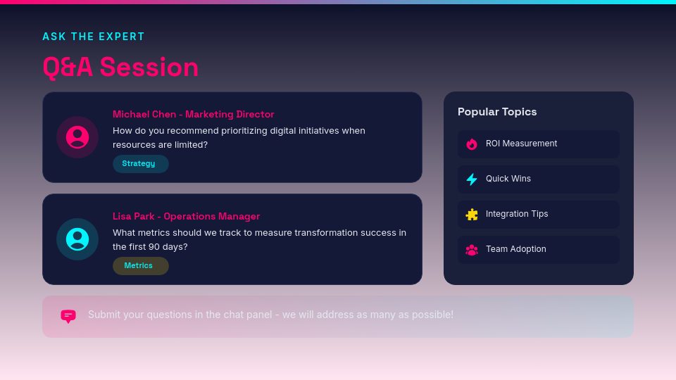 Professional Virtual Workshop Masterclass