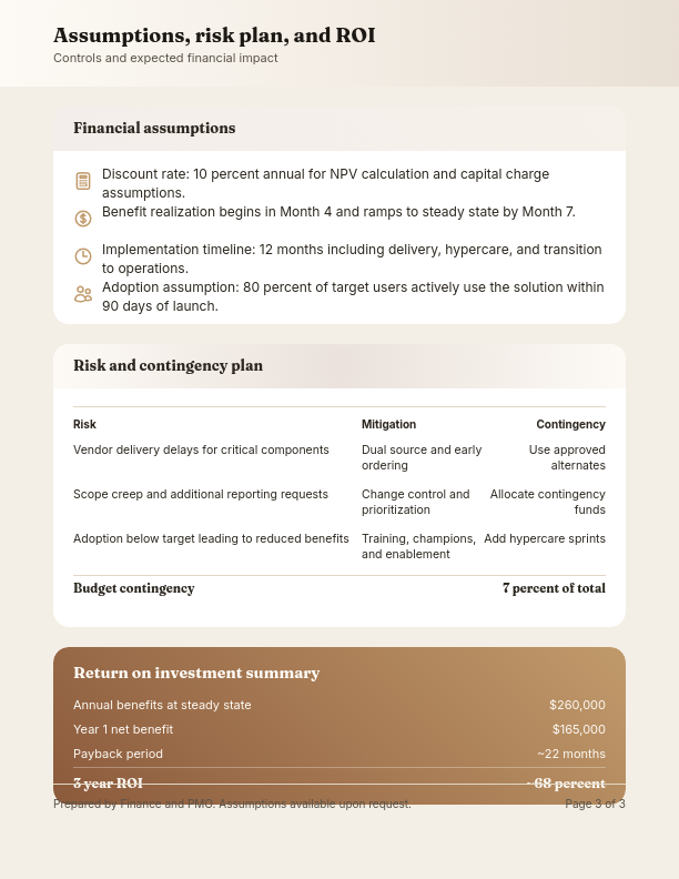 Detailed Project Budget Forecast