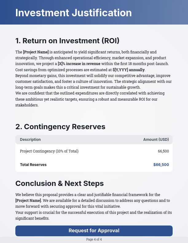 Comprehensive Financial Resource Plan
