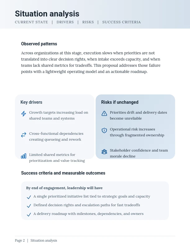 Strategic Growth Advisory Roadmap