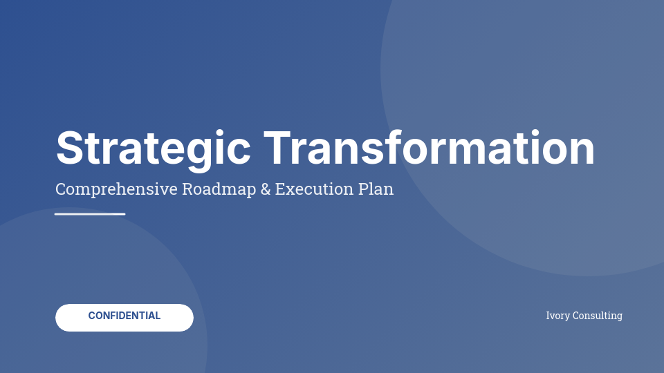 Strategic Business Growth Consulting Pitch