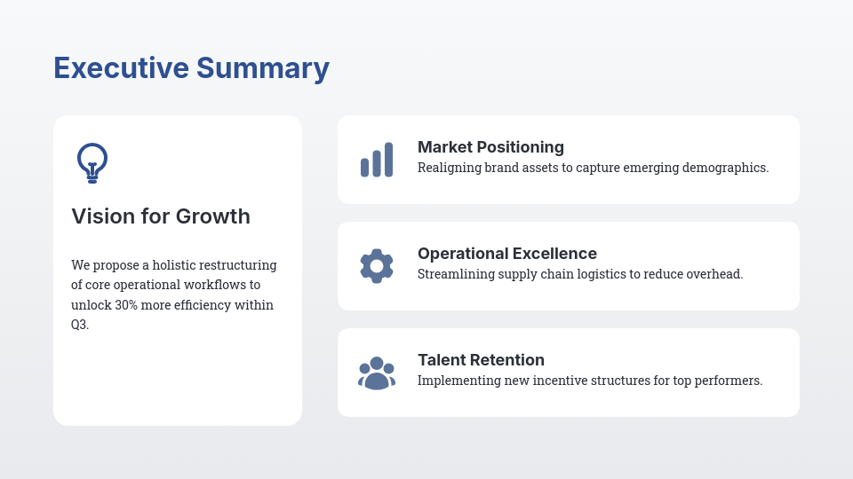 Strategic Business Growth Consulting Pitch