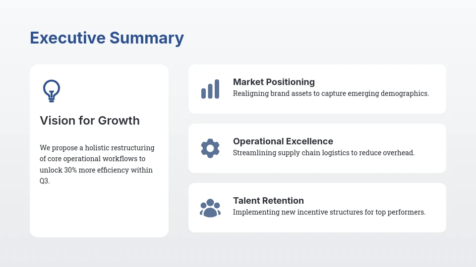Strategic Business Growth Consulting Pitch