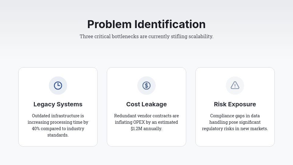 Strategic Business Growth Consulting Pitch