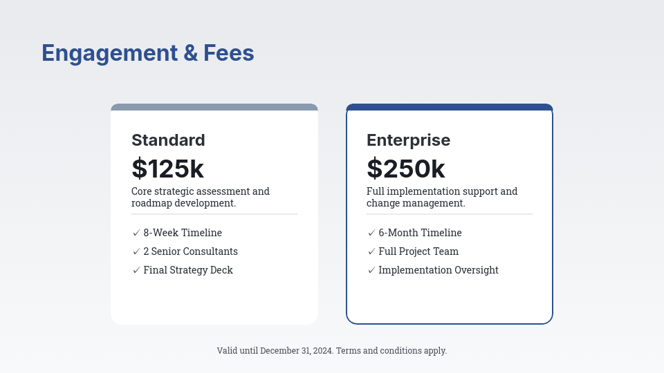 Strategic Business Growth Consulting Pitch
