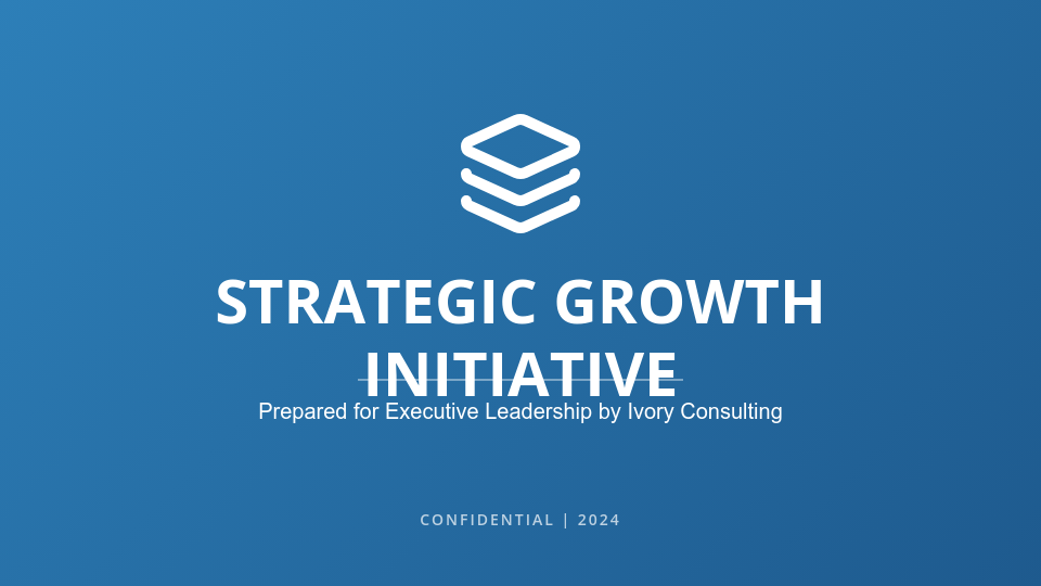 Strategic Management Consulting Pitch
