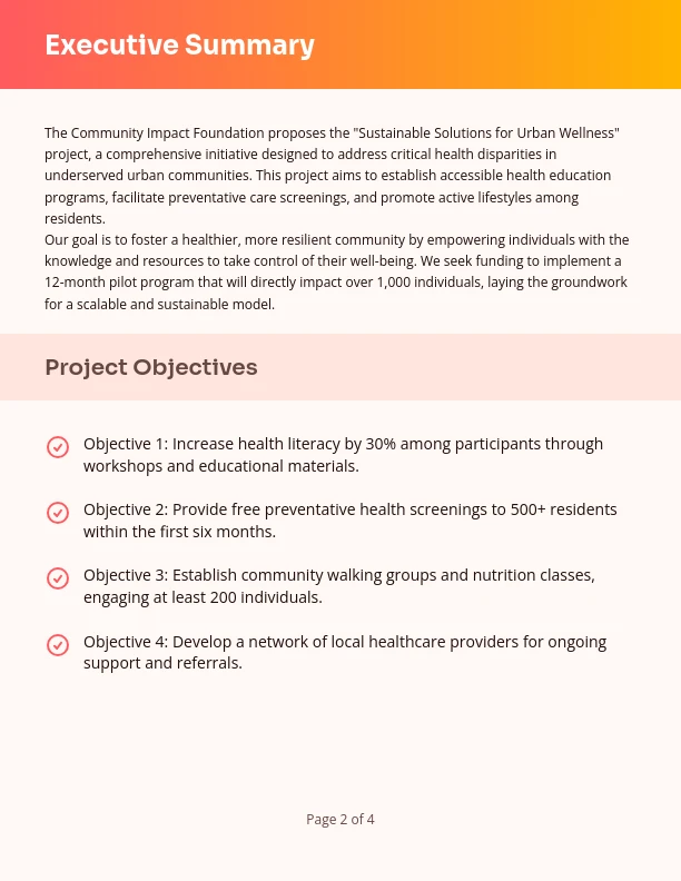 Strategic Grant Funding Application