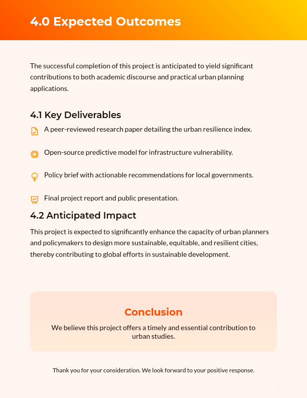 Strategic Research Grant Funding Proposal
