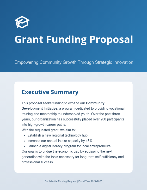 Non-Profit Grant Funding Request