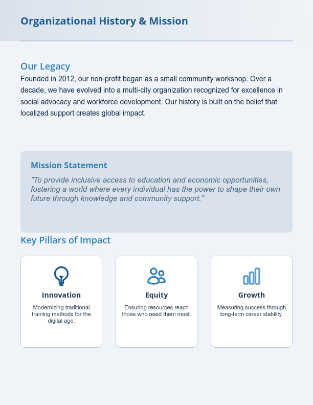 Non-Profit Grant Funding Request