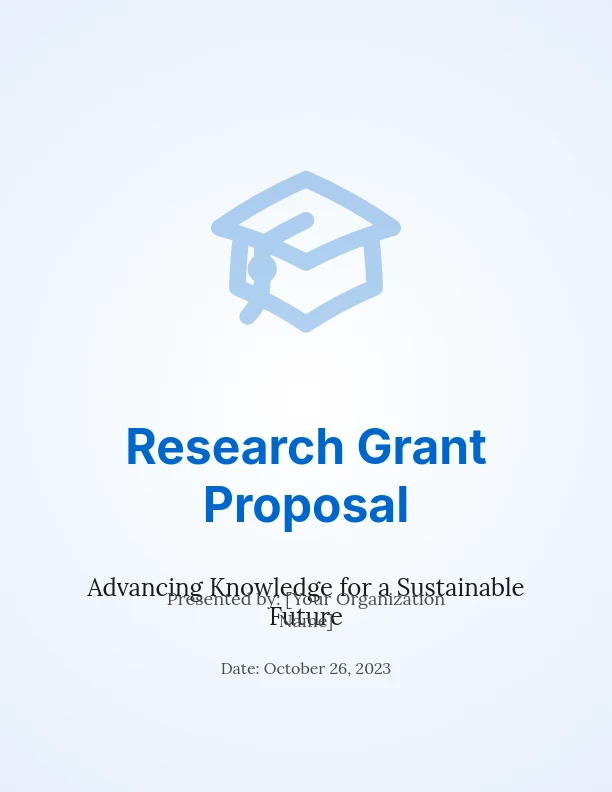 Non-Profit Community Grant Funding Proposal