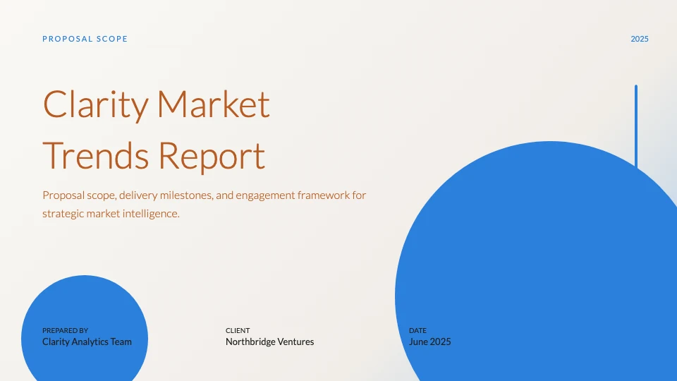Market Trends Proposal