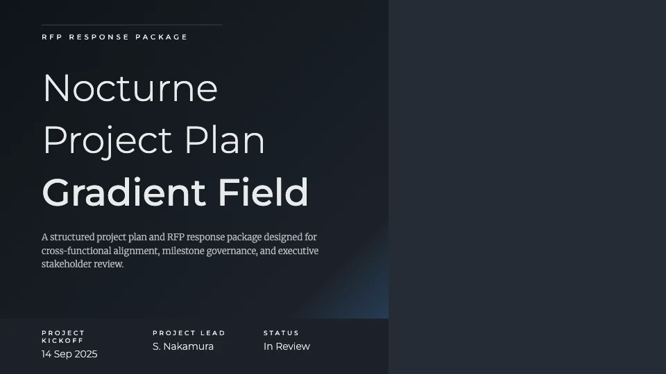 Project Plan Proposal