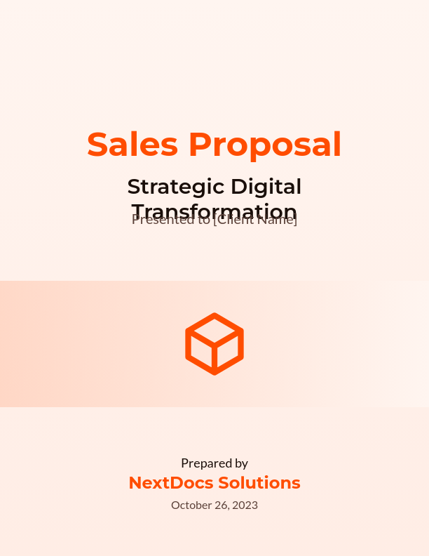 Professional B2B Strategic Sales Offer