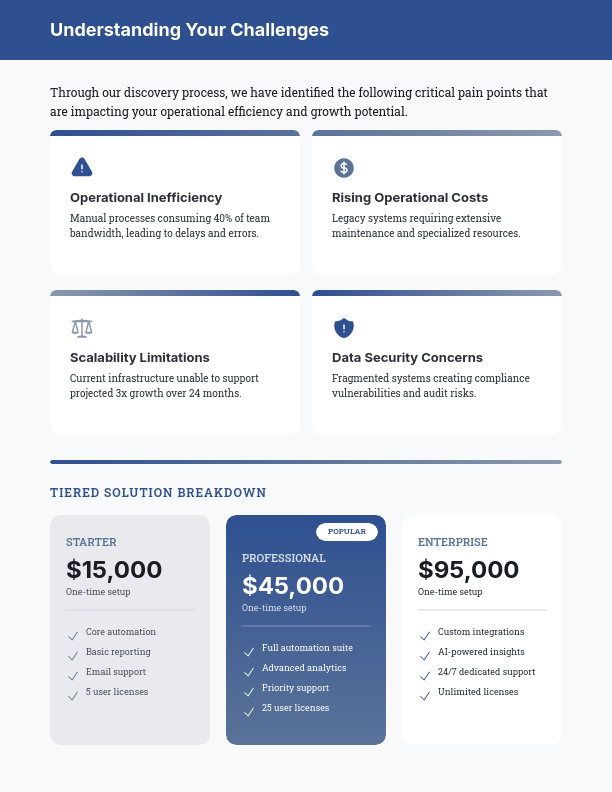 Enterprise Solution Sales Pitch