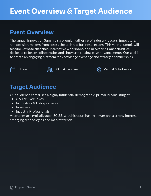 Corporate Event Sponsorship Outreach