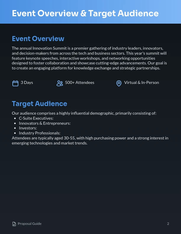 Corporate Event Sponsorship Outreach