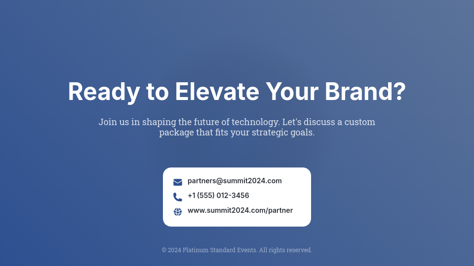 Corporate Event Partnership Invitation