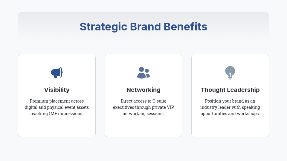 Professional Event Sponsorship Deck