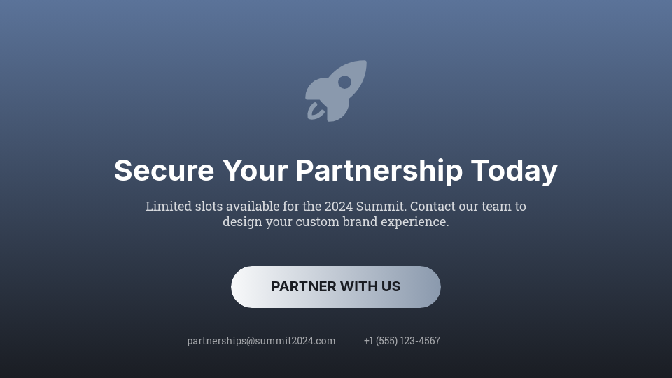 Professional Event Sponsorship Deck