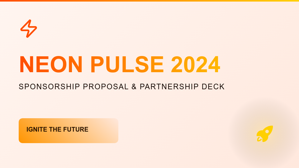 Strategic Brand Sponsorship Pitch Deck