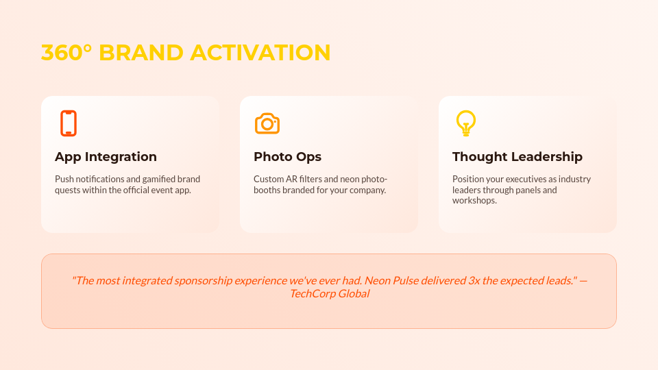 Strategic Brand Sponsorship Pitch Deck