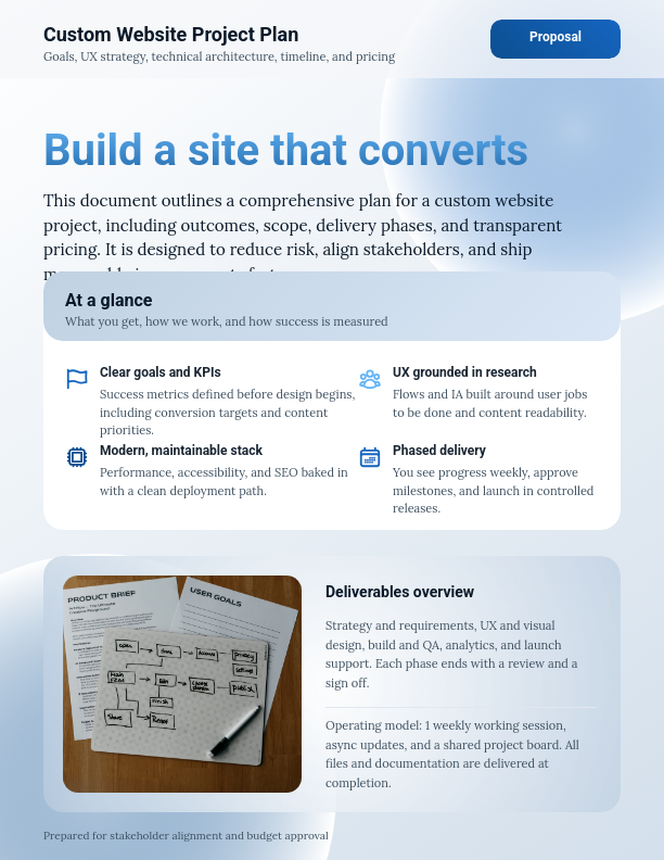 Modern Web Design & Development Proposal
