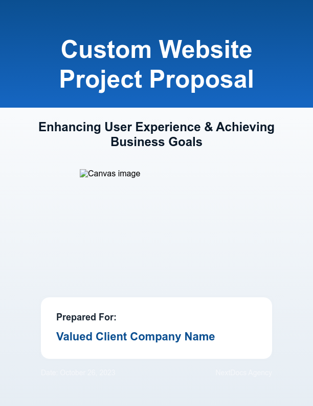 Professional Web Design and Strategy Pitch