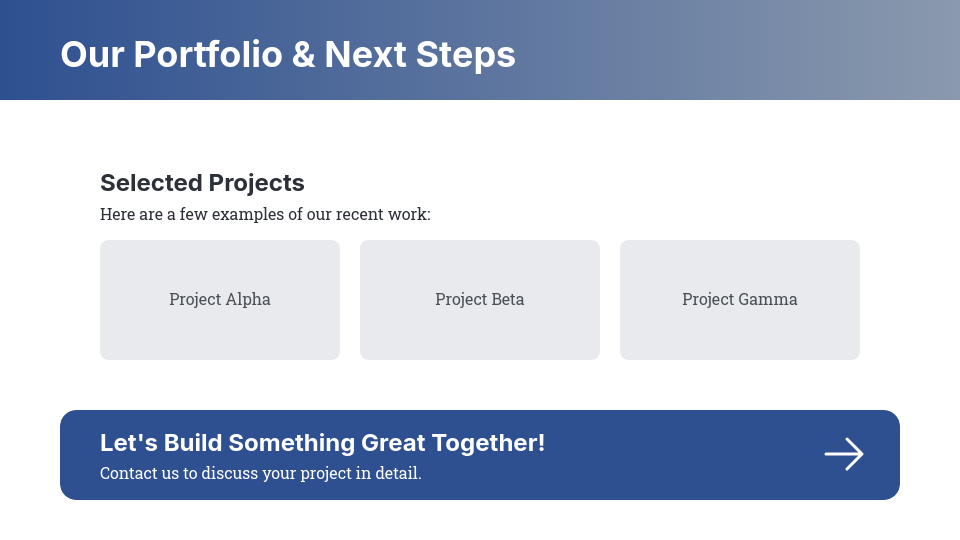 Custom E-commerce Web Development Pitch