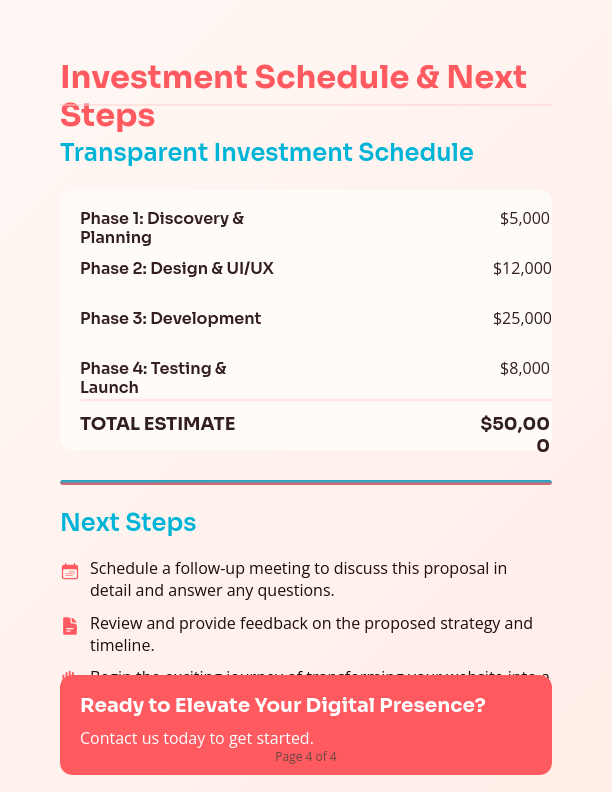 Custom Web Development Bid & Roadmap