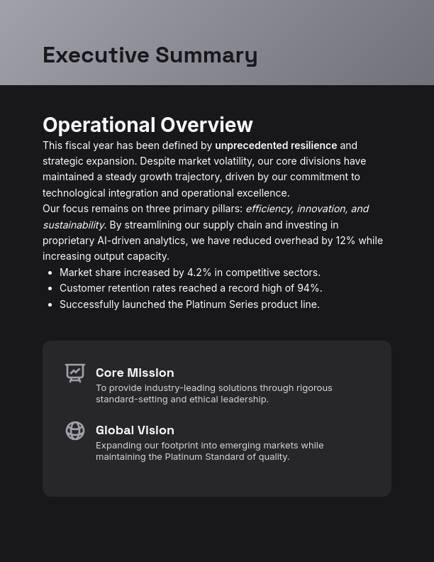 Annual Strategic Performance Review