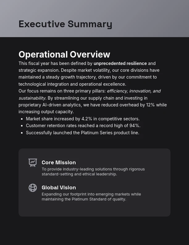 Annual Strategic Performance Review