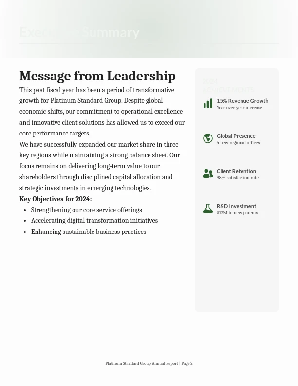 Comprehensive Fiscal Year Summary