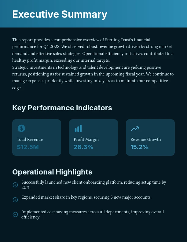 Quarterly Fiscal Performance Analysis