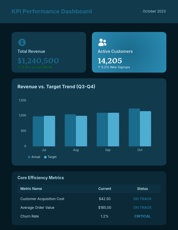 Monthly Business KPI & Growth Review