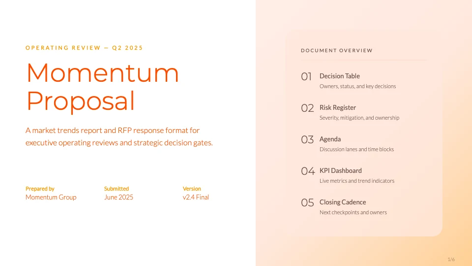 RFP Response Report