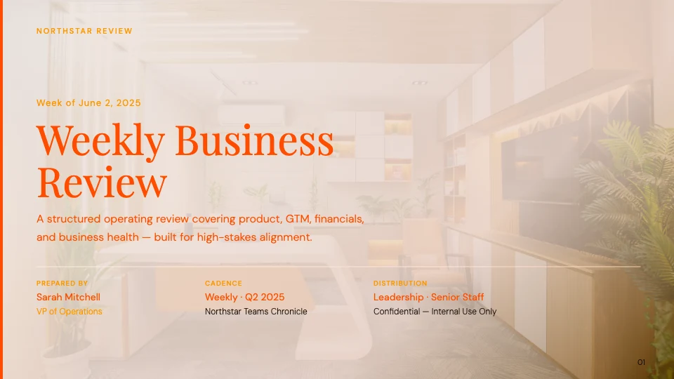 Weekly Business Review Report
